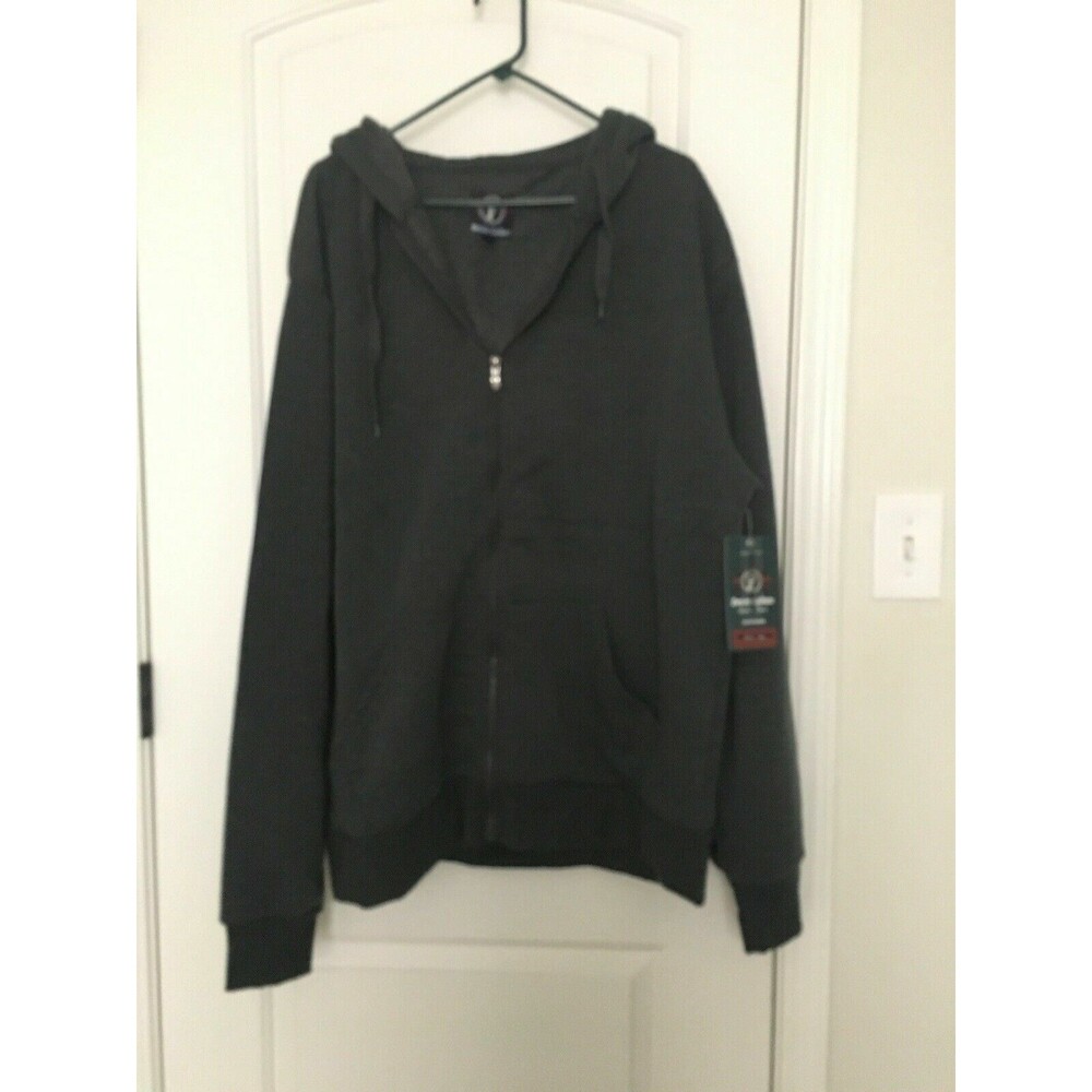 Monarchy Denim Culture Men's Full Zip Hoodie Sweatshirt Jacket Size 3X Gray